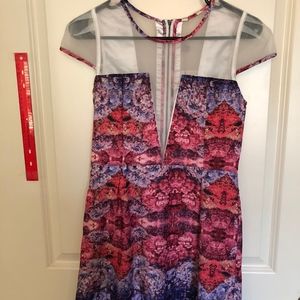 Garden Floral Cap Sleeve Dress